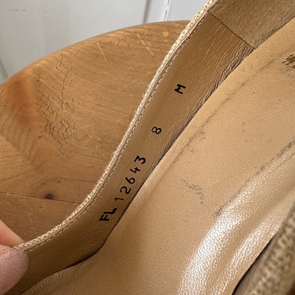 Woven Stuart Weitzman peep to heels - Picture 8 of 8